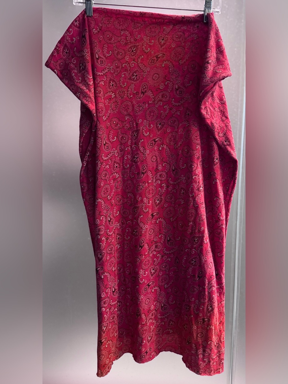 Alternative Earth Red Paisley Scarf